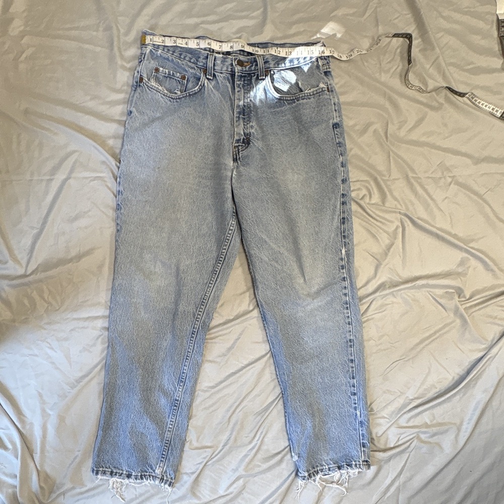 Vintage GAP Mens Relaxed Fit Jeans 34x30 Made in USA Light Wash 100% Cotton 90s